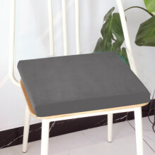 XiYing Square Sofa Cushion with Sponge Core, Velvet Cover, Non-Slip Base, Zippered, Machine Washable, 40X40X3Cm, 1 Count, for Window Seat