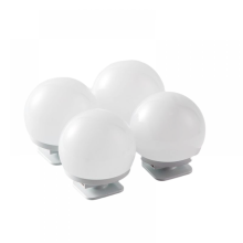 Speilfrontlampe USB-sminkelampe trefargers dimming speillampe fyllelys sminkespeilpære