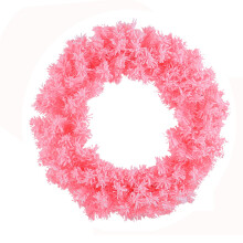 19.7" Flocked Artificial Spruce Wreath for Door, Wall, Window, Mantle – Compatible with Outdoor Xmas Decor