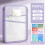 A4 Mesh Document Organizer Clear 3-Compartment Folder Purple 1