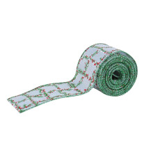 Decorative Wired Edge Ribbon Plaid Pattern for Crafts Gift Wrapping Floral Arrangements Holiday Decorations DIY Projects