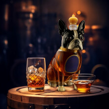 Dog Animal Wine & Whiskey Decanter, Liquor Dispenser for Home Bar, Birthday Gifts for Men, Dad, Boyfriend, Husband, Brother