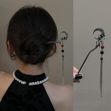 Alloy Vintage Chinese Butterfly Flower Tassel Hair Stick for Styling Cheongsam, Hanfu and Modern Attire