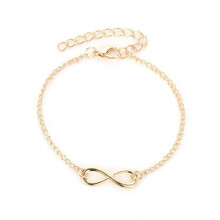Retro 8-Shaped Alloy Bracelet with Personalized Numbers for Casual and Formal Occasions