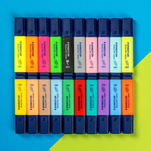 Staedtler STAEDTLER 364 WP20 Textsurfer Classic Highlighter - Assorted Neon and Pastel Col 1