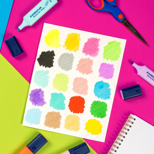 Staedtler STAEDTLER 364 WP20 Textsurfer Classic Highlighter - Assorted Neon and Pastel Col 2