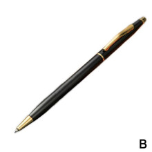 Metal Ballpoint Pen with 1mm Black Ink for Office Business Signature