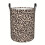 Leopard-Pattern Round Laundry Basket Toy for Clothes Organization & Bathroom/Room Decoration 1