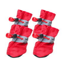 4pack Dog Waterproof Boots Non-Slip Outdoor Shoes for Dogs and Puppies Protective PawCoverings for Hiking Running and All-Weather Use