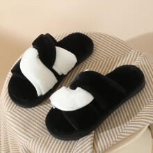 Willtoo Womens Slippers Open Toe House Fuzzy Slipper for Women Criss Cross Corduroy Shoes Indoor Outdoor Gray 5.5 Wide