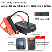 Car Battery Jump Starter Multifunctional Lithium Portable Lightweight with Double USB Output for Trucks SUVs Dead Battery Emergency Power Recovery