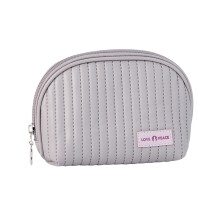 Cute Mini Makeup Bag For Women Small Quilted Cosmetic Pouch Travel Organizer Handy Zipper Beauty