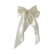 Summer Large Chiffon Bow Hairpin for Women: Simple Retro Style, Lightweight and Easy to Fix