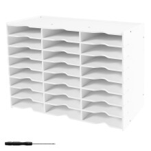 24-Slot Ink Pad Holder – Sturdy, Waterproof, Space-Saving Stamp Pad Organizer for Crafts (Compatible with Standard Pads)