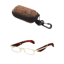 Foldable Anti-Blue Light Reading Glasses with Case, Portable Anti-Eyestrain Reading Glasses for Men and Women