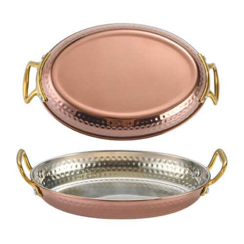 304 Stainless Steel Saucepan Rose Gold Double Handle