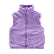 Kids Sherpa Fleece Vest Padded Full-Zip with Pockets