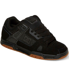 (11, Black/Gum) DC Shoes Mens Stag Low Rise Suede Leather Skate Skater Trainers Sneakers