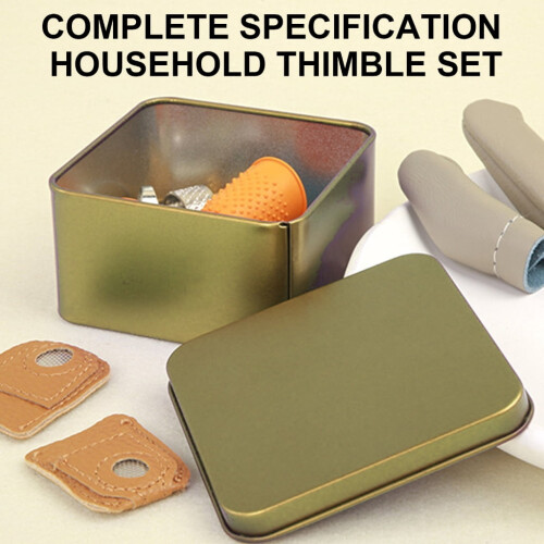 Metal Thimble Finger Protector Set 6 pcs 2
