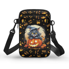 Halloween Adjustable Strap Small Crossbody Purse Polyester for Adult