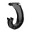 J-Shaped Closet Rod Support Bracket 1 pc 2