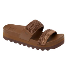 (UK 5, Chocolate/Tan Braid) Reef Womens Cushion Vista Hi Summer Holiday Sliders Slides Sandals
