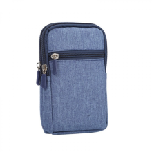 Telefoonriemtas voor heren. Universele telefoonriemtas, blauw. Telefoontas