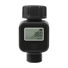 Water Flow Recorder Digital Meter 3/4in Hose for Measuring Usage and Outdoor Gardens