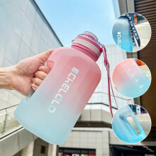 Large Capacity Leakproof BPA-Free Water Bottle with Straw, Time Marker, Insulated Stainless Steel – Compatible with Gym, Yoga, Hiking, Cycling &