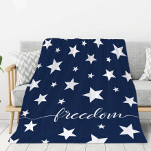 4Th of July Decorations, Independence Day Blanket Party Blanket Flannel Bed Blanket Usa Flag Day Themed Lightweight Sofa Throw Blanket