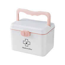 Multi Layer Plastic Storage Box/Tool Box, Multipurpose Organizer and Portable Handled Storage Case for Art Craft and Cosmetic