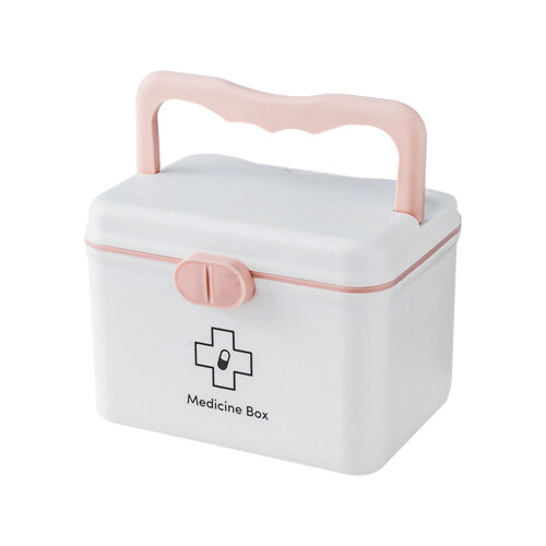 Multi Layer Plastic Storage Box/Tool Box, Multipurpose Organizer and Portable Handled Storage Case for Art Craft and Cosmetic