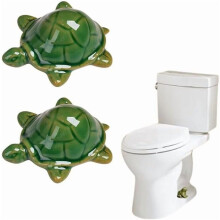 Ceramic Frog Toilet Bolt Covers, Decorative Toilet Floor Bolt Caps, Cute Bathroom Toilet Bolt Cover Set