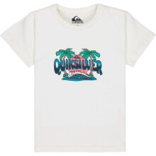(6 Years, Snow White) Quiksilver Kids Sound On Graphic Short Sleeve T-Shirt