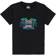 (7 Years, Anthracite) Quiksilver Kids Sound On Graphic Short Sleeve T-Shirt