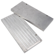 Schmiedeblock aus Eisen für die Schmuckherstellung, hochfester Metallformblock mit 6 halbkreisförmigen Nuten, gute Wärmeleitfähigkeit,