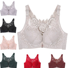 Comfort Rose Bra, Front Closure Lace Comfy No Wire Bras Push Up Wire-Free & Seamless Bra