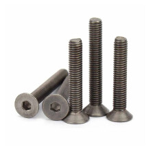 2/5Pcs M2 M2.5 M3 M4 M5 M6 M8 TA2 Pure Titanium Gr2 Hexagon Hex Socket Head Flat Countersunk Allen Bolt Screw L=3-60mm DIN7991