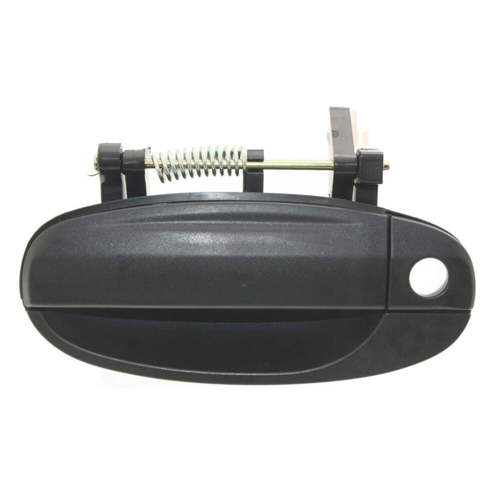 Exterior Front Driver Side Left Door Handle With Key Hole, Compatible With Chevy Aveo & Pontiac G3 Black 9152228588325