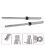 Motorcycle Front Fork  Suspension Set Front Strut Kit for  PW50 PY50 PW 50 Peewee 50cc 6