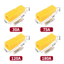 10/20Pcs 30A/75A/120A/180A 600V Power Connector Terminals For Anderson Powerpole Battery Connector Modular Power Connector