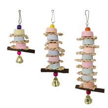 Calcium Chew Toy for Hamsters, Birds (Parrots, African Grey, Parakeets, Cockatiels) & Small Animals – Cage Hanging Treat
