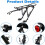 Karymi Rear Bike Rack Black Aluminum Adjustable 6