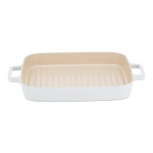 FIKA Nonstick BBQ Grill Pan, Griddle, Skillet, Induction, Dishwasher & Oven Safe, Made in Korea (11" X 9.8")