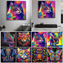 Diamonds Paintings Kit 5D Color Animal DIY Diamonds Art Kit for Beginners R