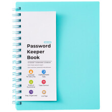 A 6 Spirals Notebook Diary Writing Pad Password Keeper Book with Indexed Password Organizers