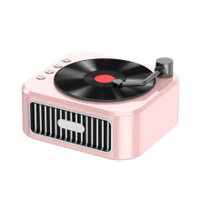 Bluetooth 5.3 Magnetic Tape Rotatable Surround Sound Effect Retro Small Wireless Record Player Ornament Desktop Bluetooth Small Speaker