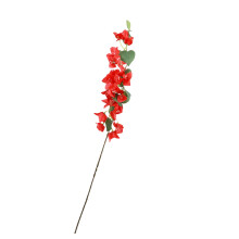 Artificial Bougainvillea Flower Stems Silk Long Branches with Full Blossoms for Home Wedding Table Centerpiece, Event Indoor Outdoor Decorations,Red