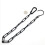 Adjustable Metal Hanging Chain S Hook for Heavy Ornaments Black Coated 2Sets 1