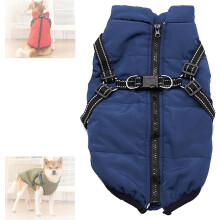 Waterproof Winter Dog Jacket with Built-in Harness, All-Weather Protection for Outdoor Adventures, 3-in-1 Windproof Design with Secure Zipper